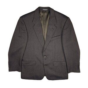A. Gold & Sons Montreal VTG Wool Herringbone Single‎ Breasted Brown Blazer s L